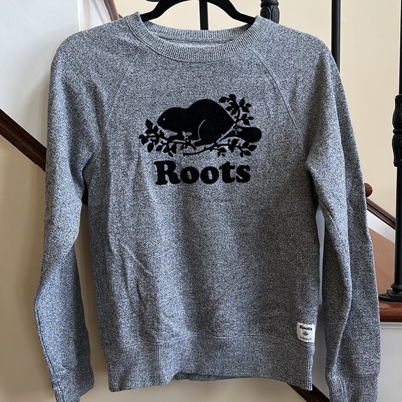 ROOTS 🔥 Canada Crewneck Gray Sweatshirt Sz XXS - Picture 6 of 6